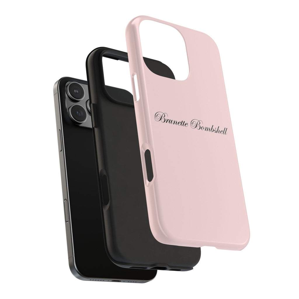 PINK BRUNETTE BOMBSHELL PHONE CASE