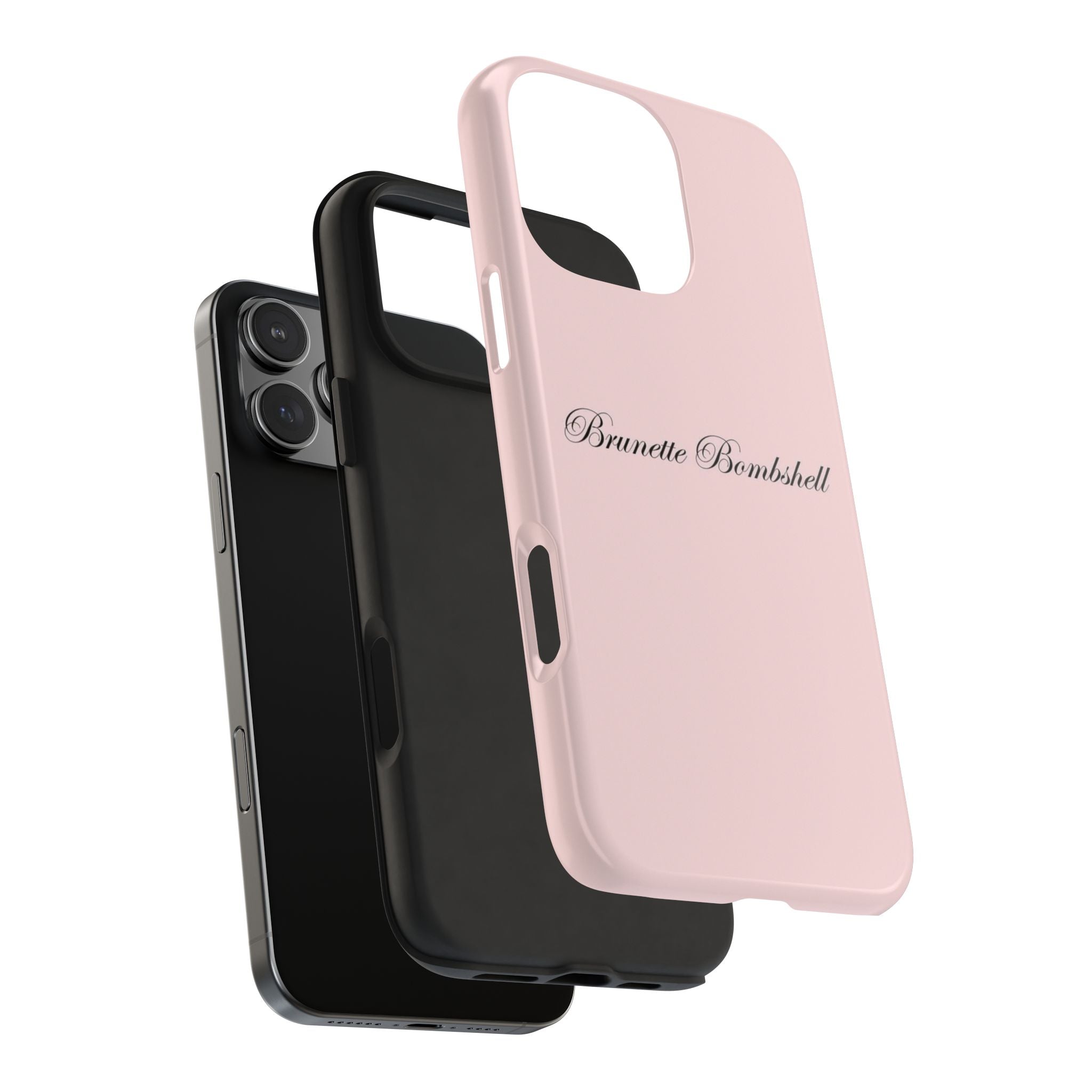 PINK BRUNETTE BOMBSHELL PHONE CASE