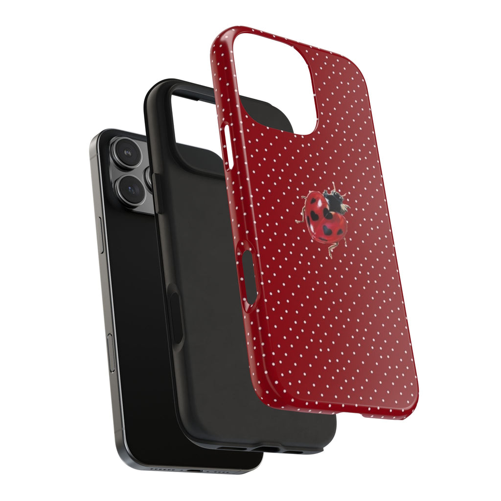 RED POLKA DOTS LADYBUG PHONE CASE