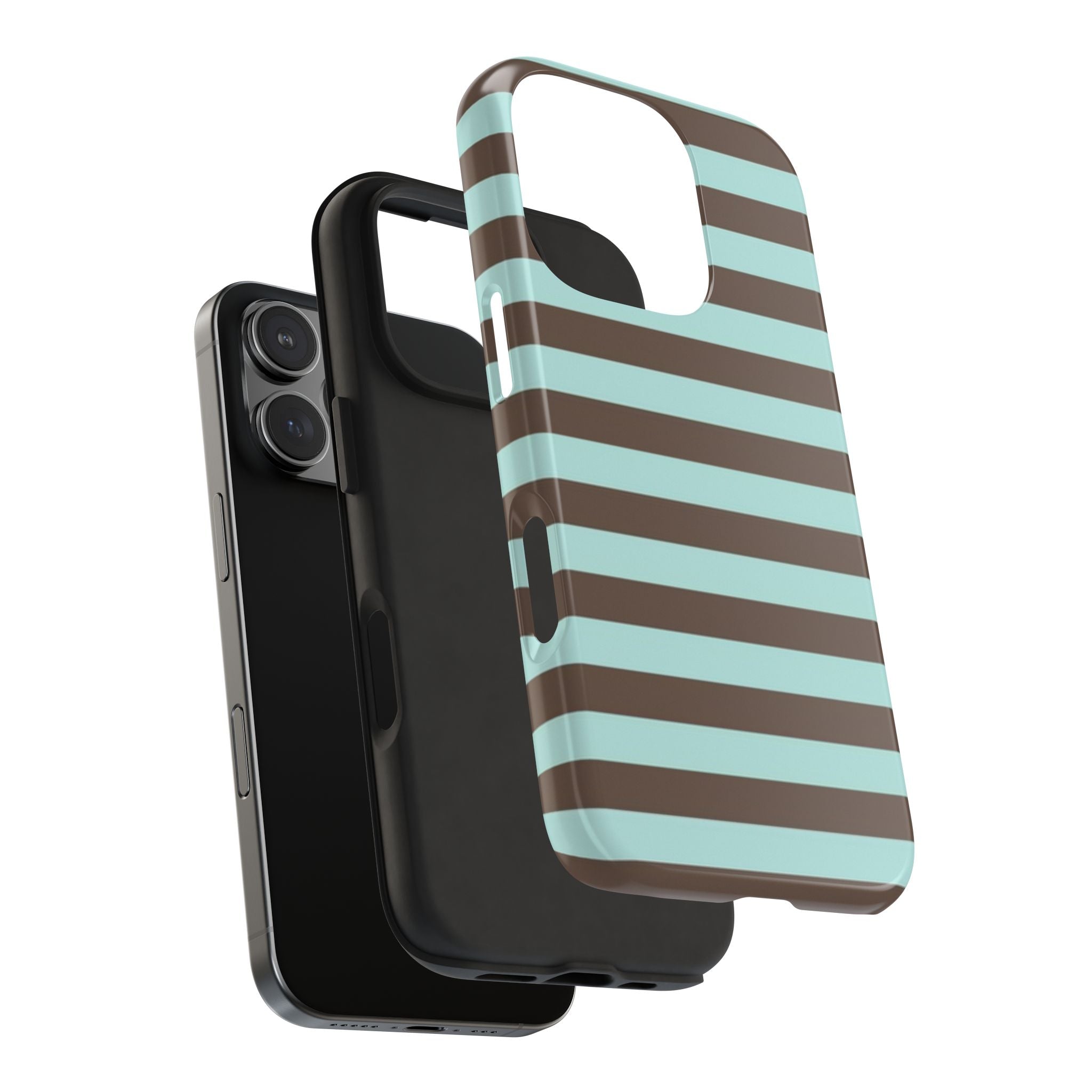 BLUE TAFFY STRIPED PHONE CASE