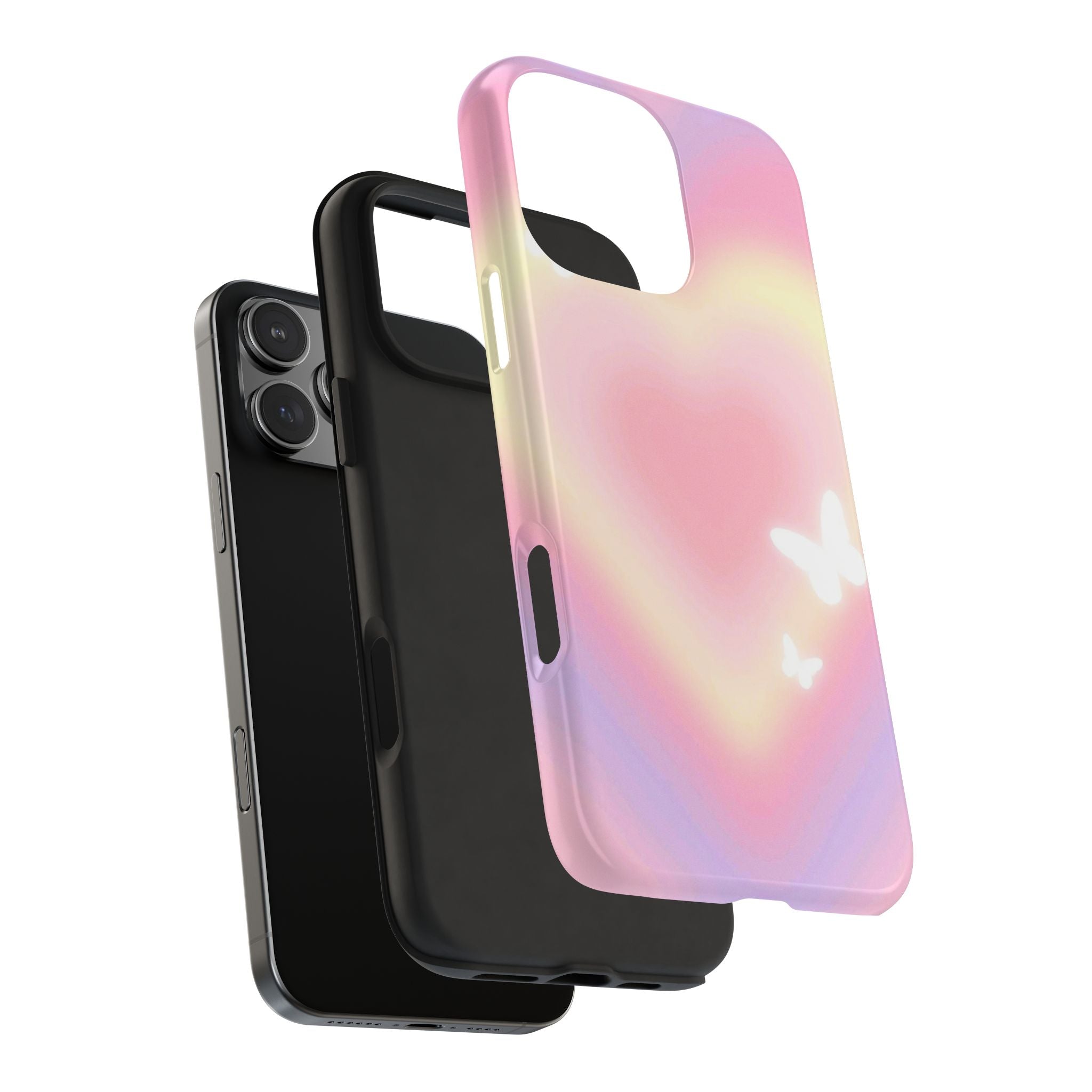 HEART AURA BUTTERFLIES PHONE CASE