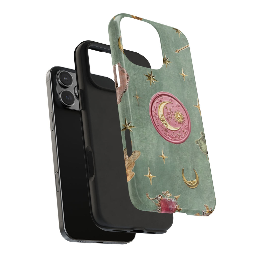 SAGE GREEN PRISM MOON PHONE CASE