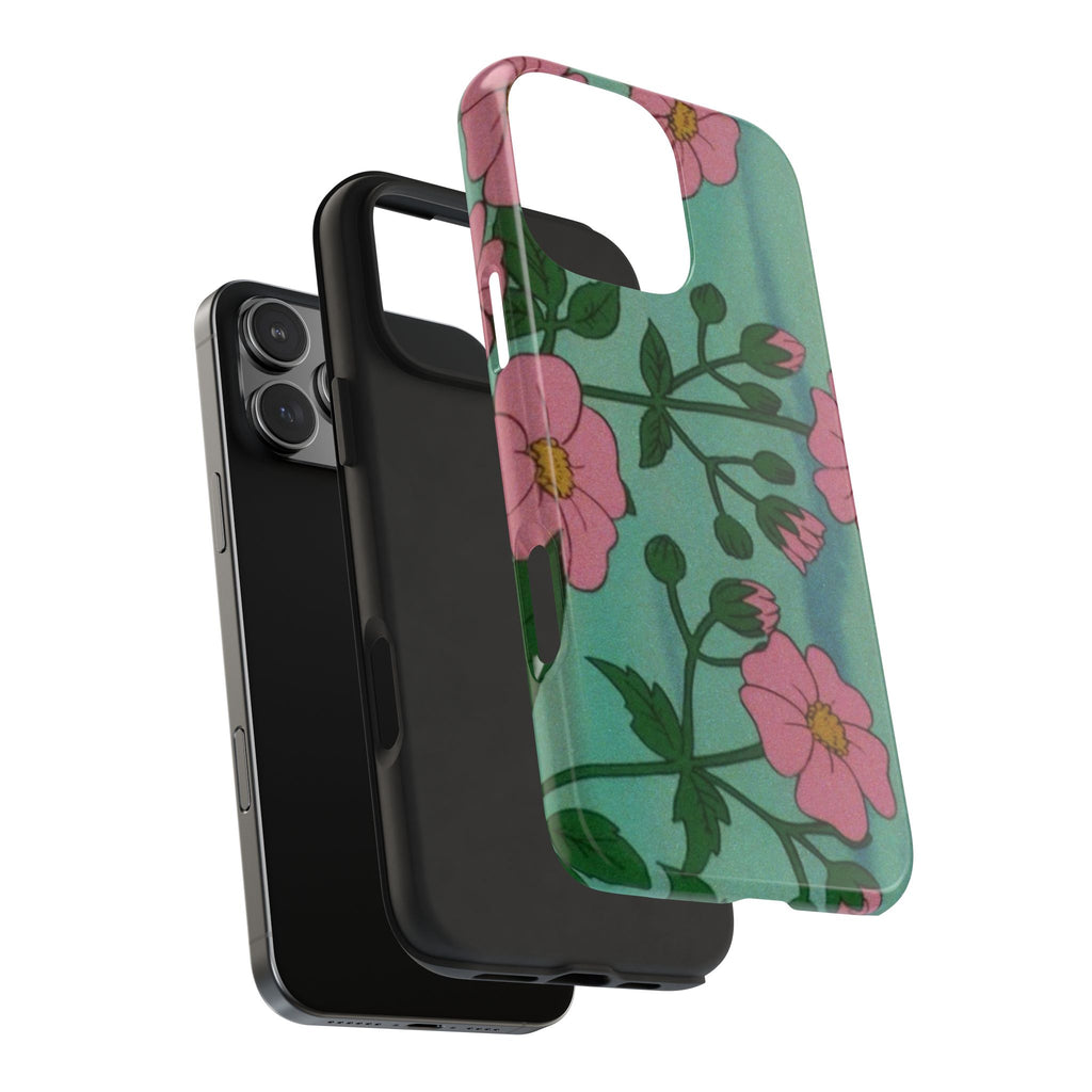 ELOISE MINT PINK FLORAL PHONE CASE