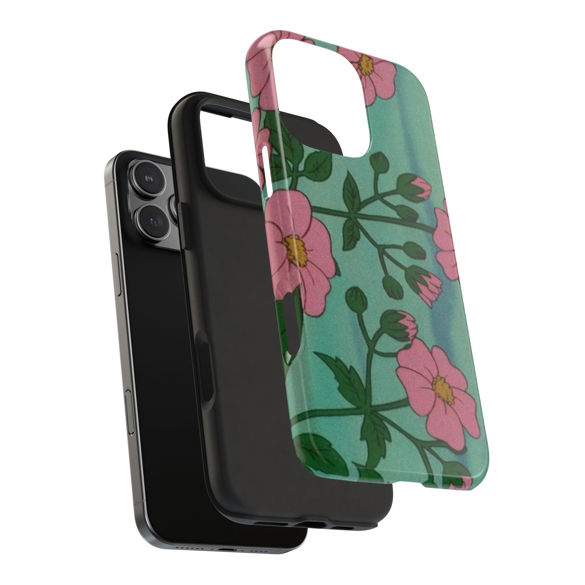 ELOISE MINT PINK FLORAL PHONE CASE