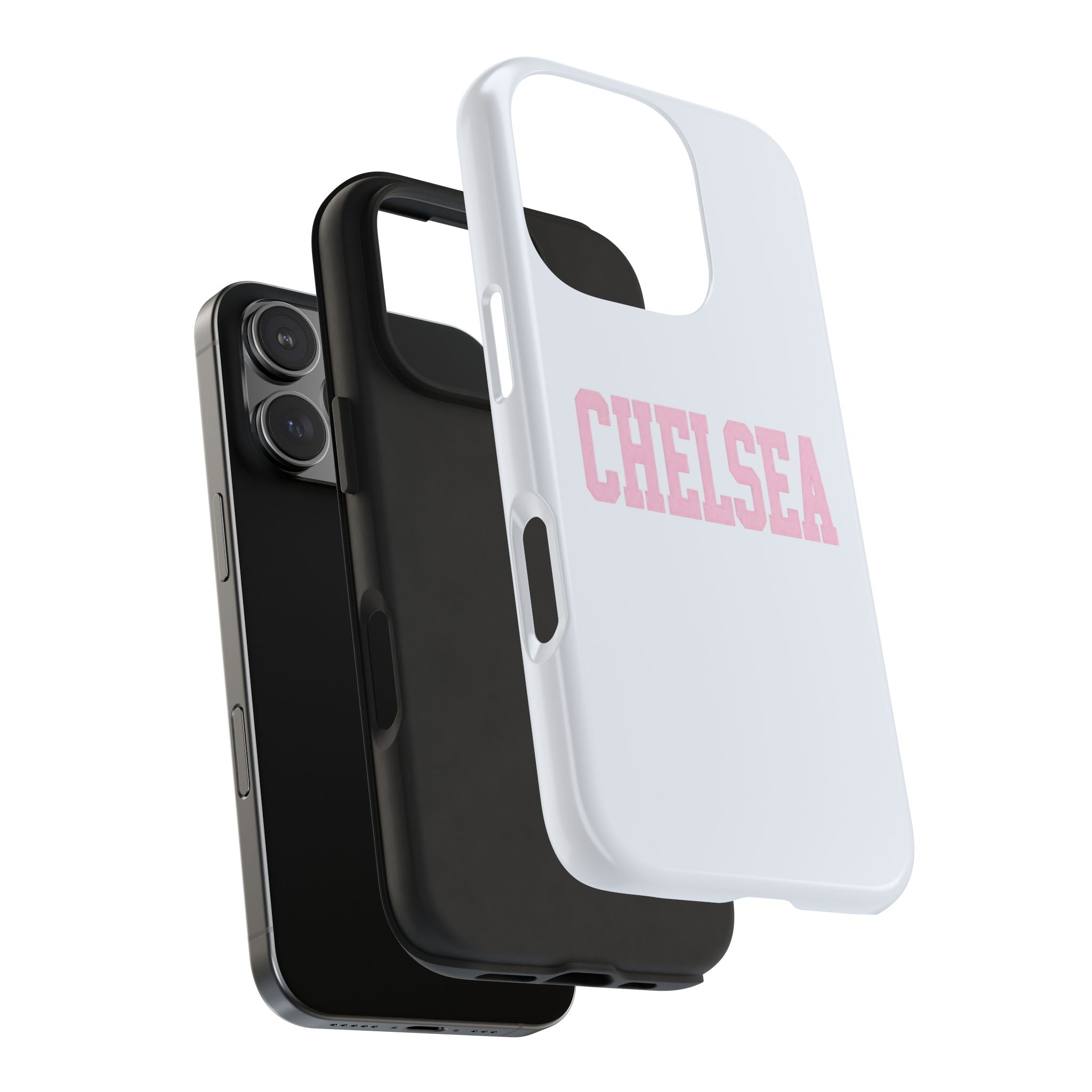PERSONALIZED NAME CUSTOM BABY BLUE PINK VARSITY PHONE CASE