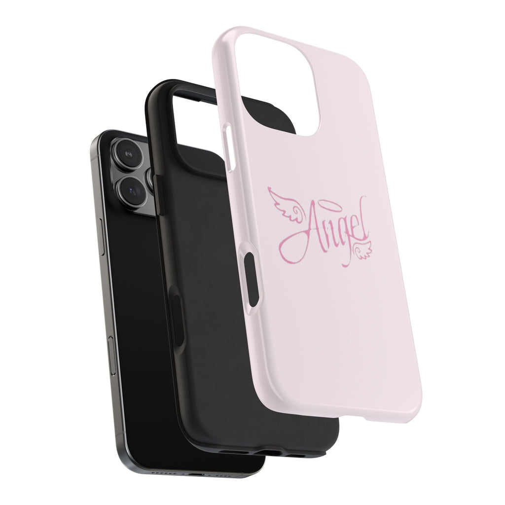 BABY PINK ANGEL PHONE CASE