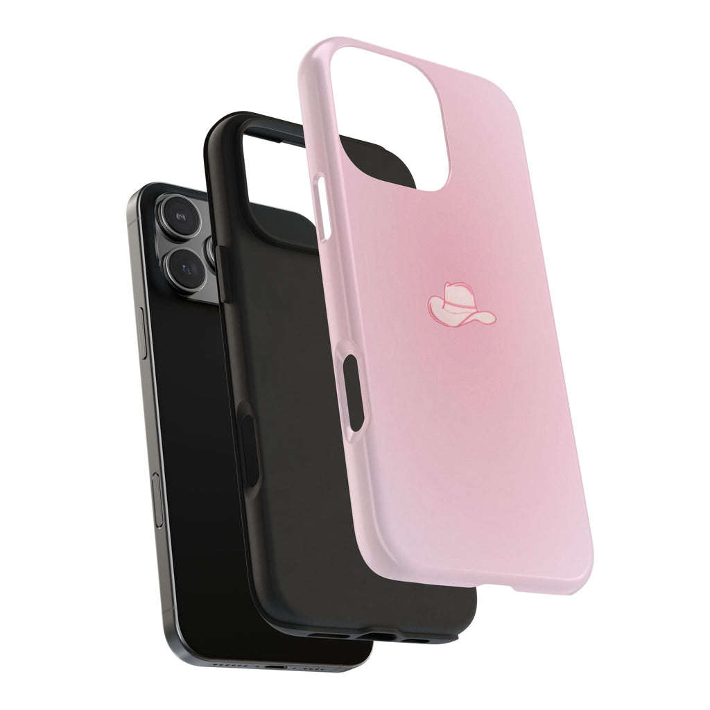 PINK AURA COWGIRL HAT PHONE CASE
