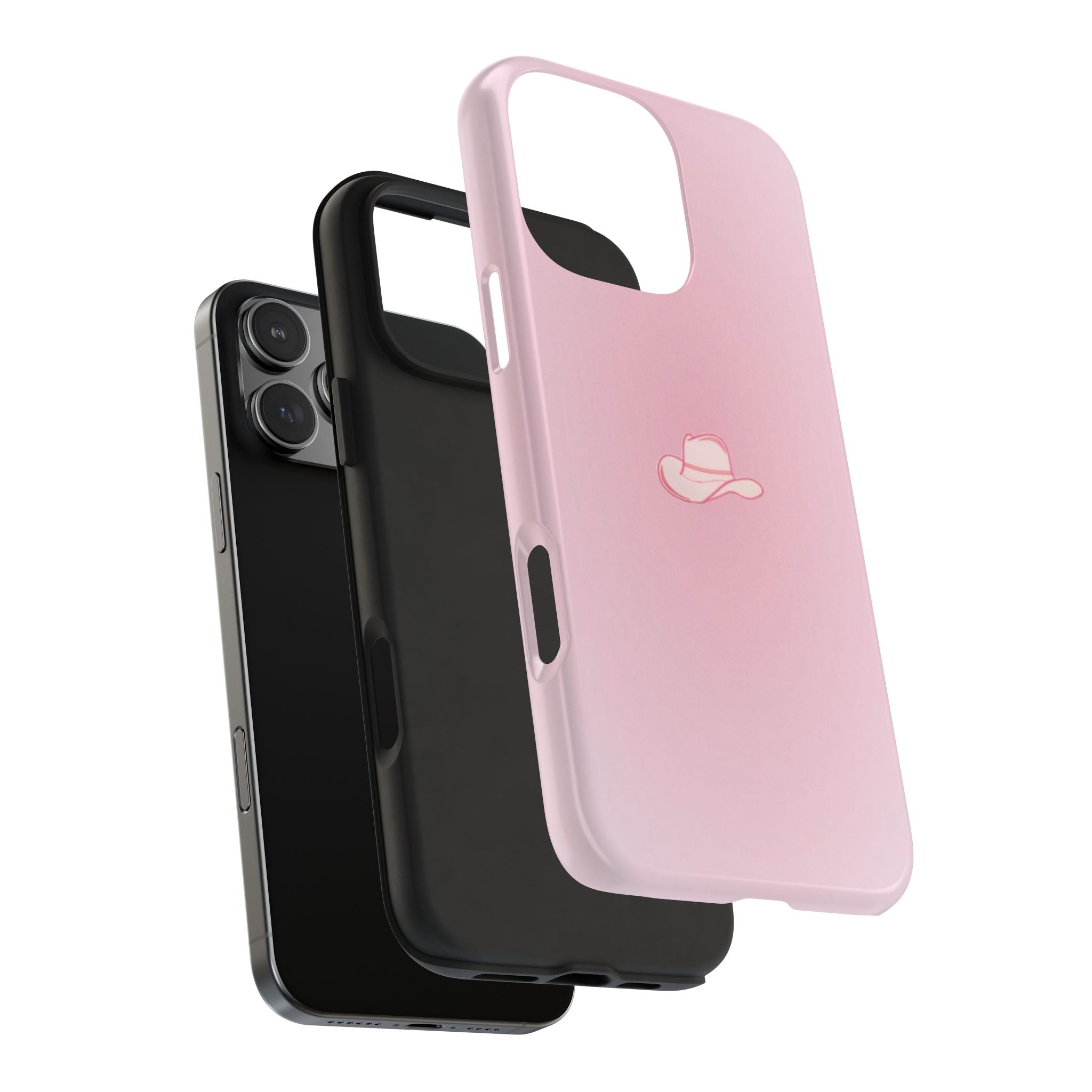 PINK AURA COWGIRL HAT PHONE CASE