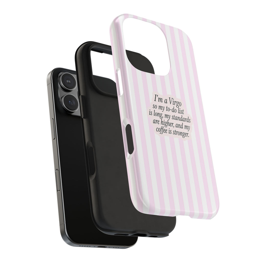 VIRGO STRIPES ZODIAC SIGN PHONE CASE