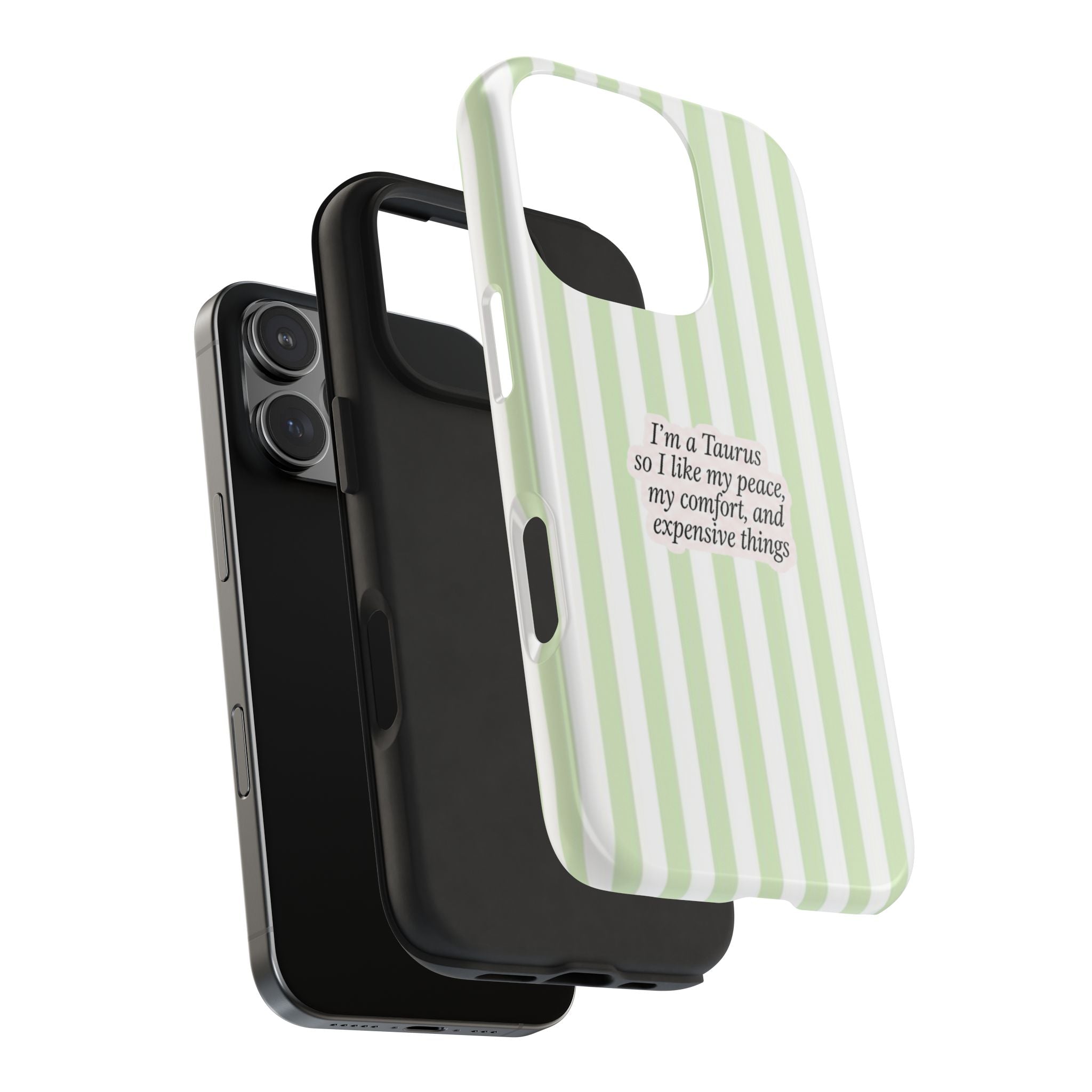 TAURUS STRIPES ZODIAC SIGN PHONE CASE