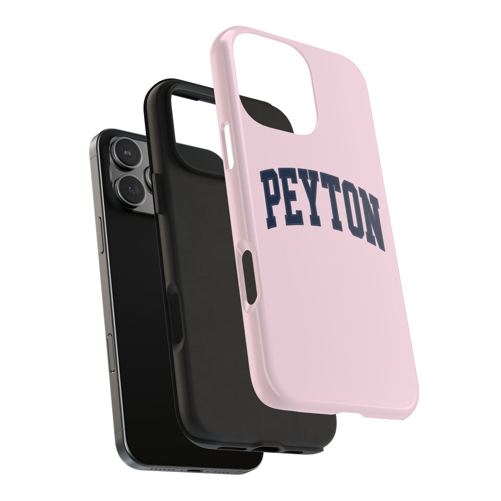 PERSONALIZED NAME CUSTOM NAVY VARSITY PINK PHONE CASE