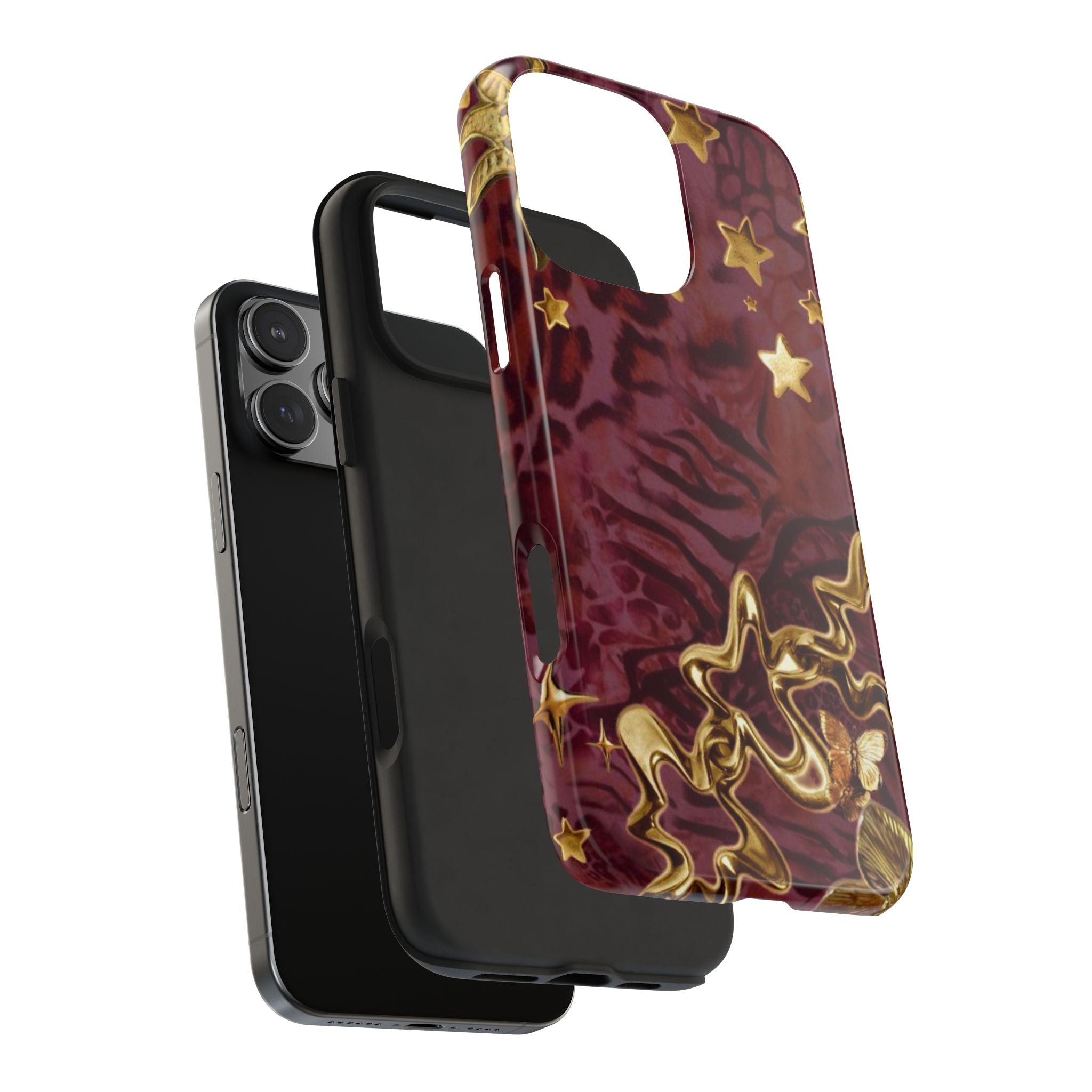 PLUM WHIMSY STARS PHONE CASE