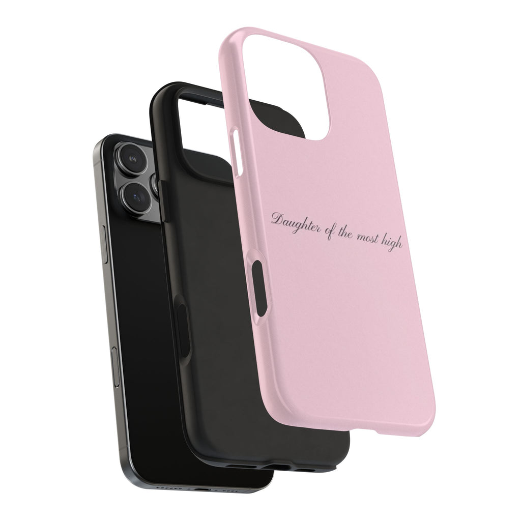 DAUGHTER OF THE MOST HIGH PINK PHONE CASE