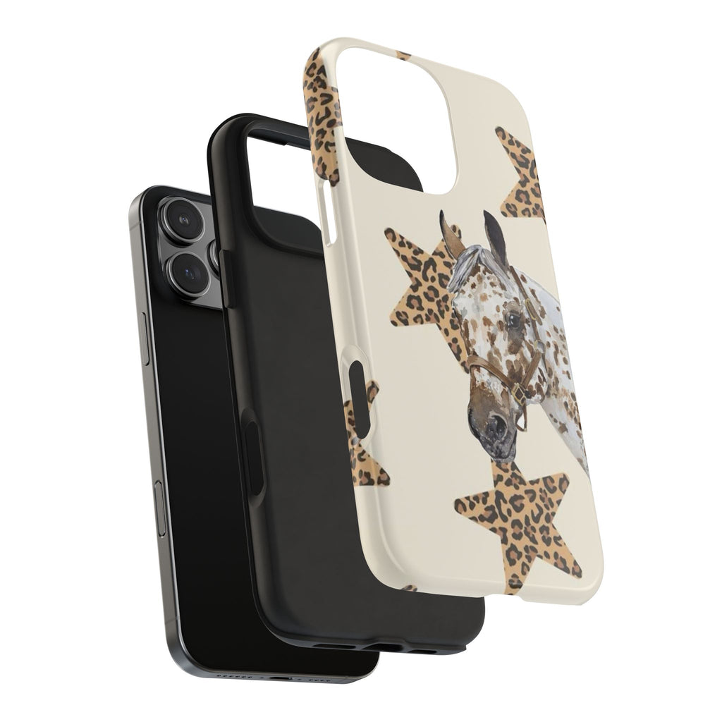 LEOPARD RODEO STARS WESTERN HORSE PHONE CASE