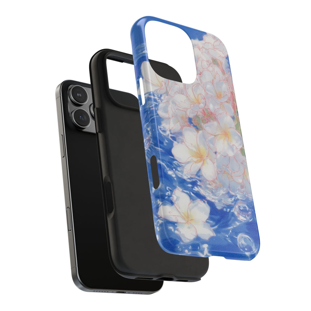 ROYAL BLUE LILY FLORAL PHONE CASE