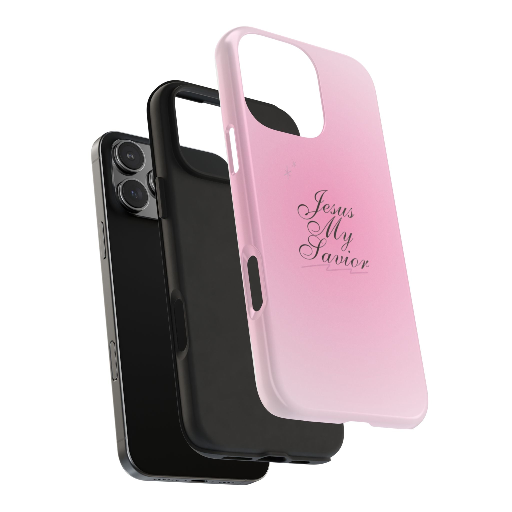 PINK AURA JESUS MY SAVIOR PHONE CASE