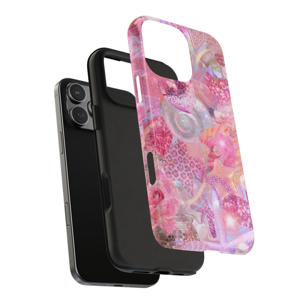 FUCHSIA PINK WHIMSY SHELLS PHONE CASE
