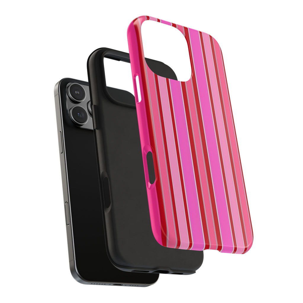 LEXINGTON PINK STRIPES PHONE CASE