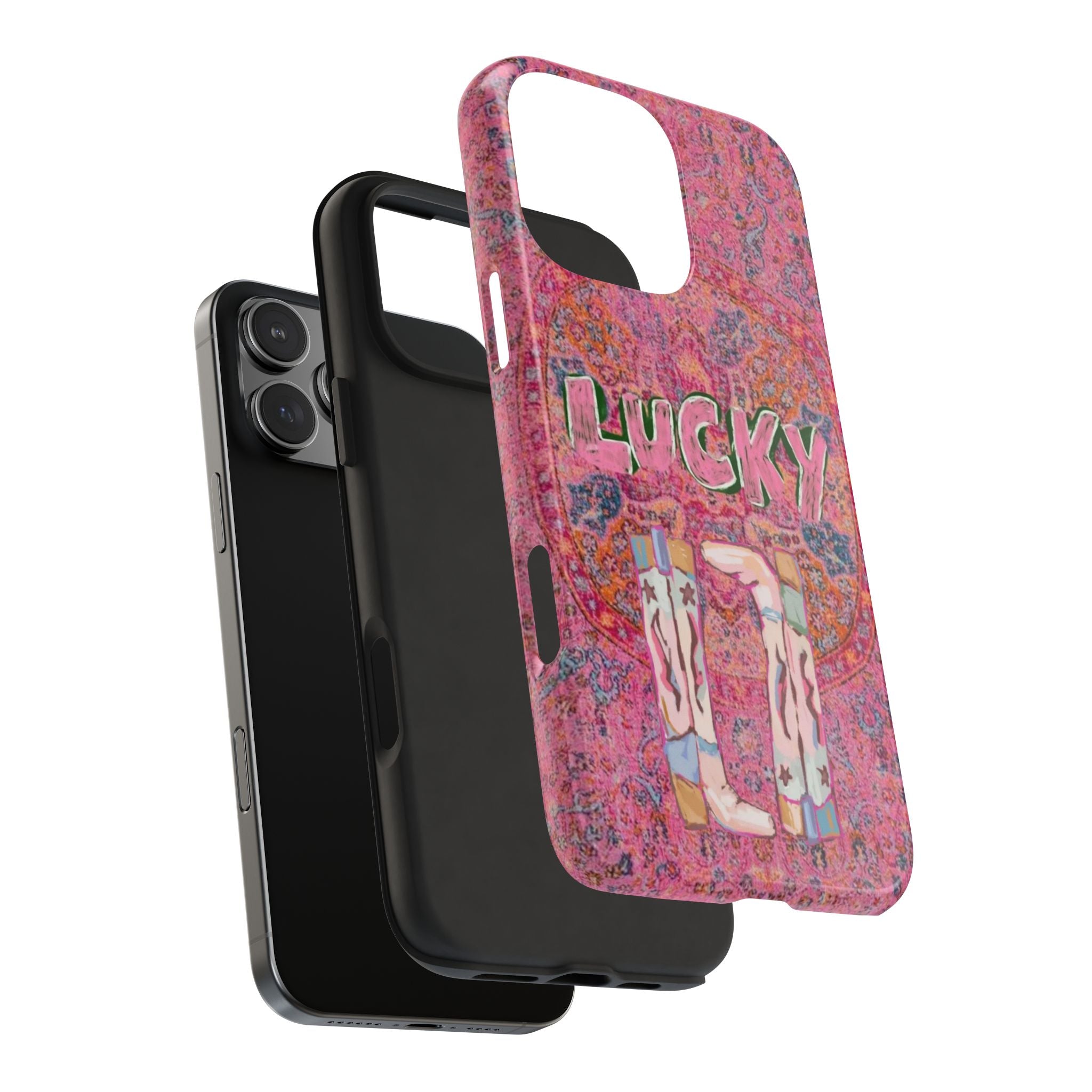 MY LUCKY BOOTS COWGIRL PHONE CASE