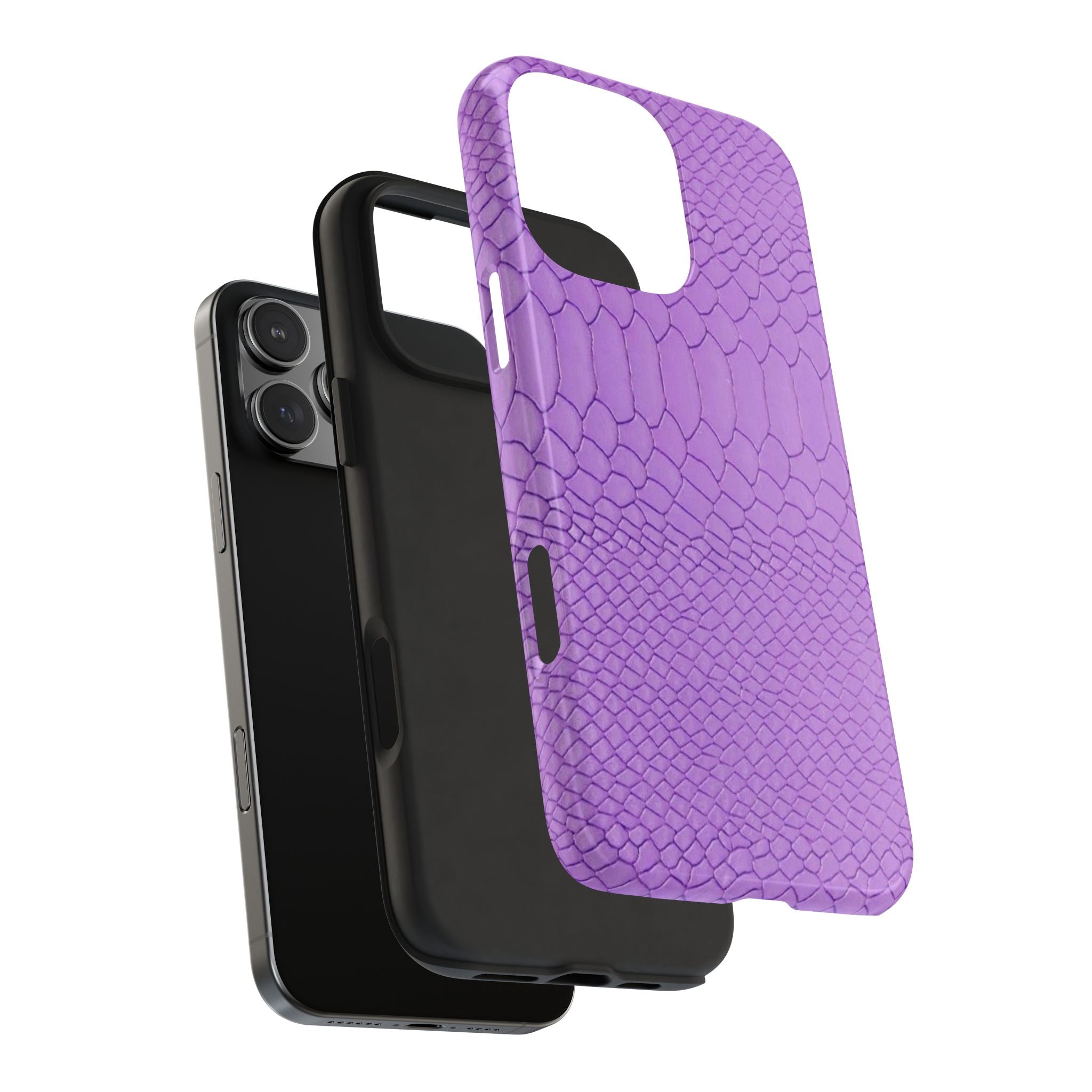 VIOLET MINIMALIST CROC PHONE CASE