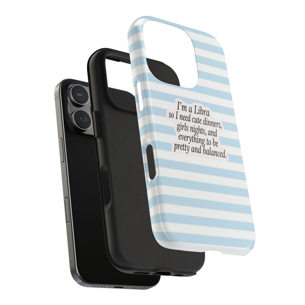 LIBRA STRIPES ZODIAC SIGN PHONE CASE