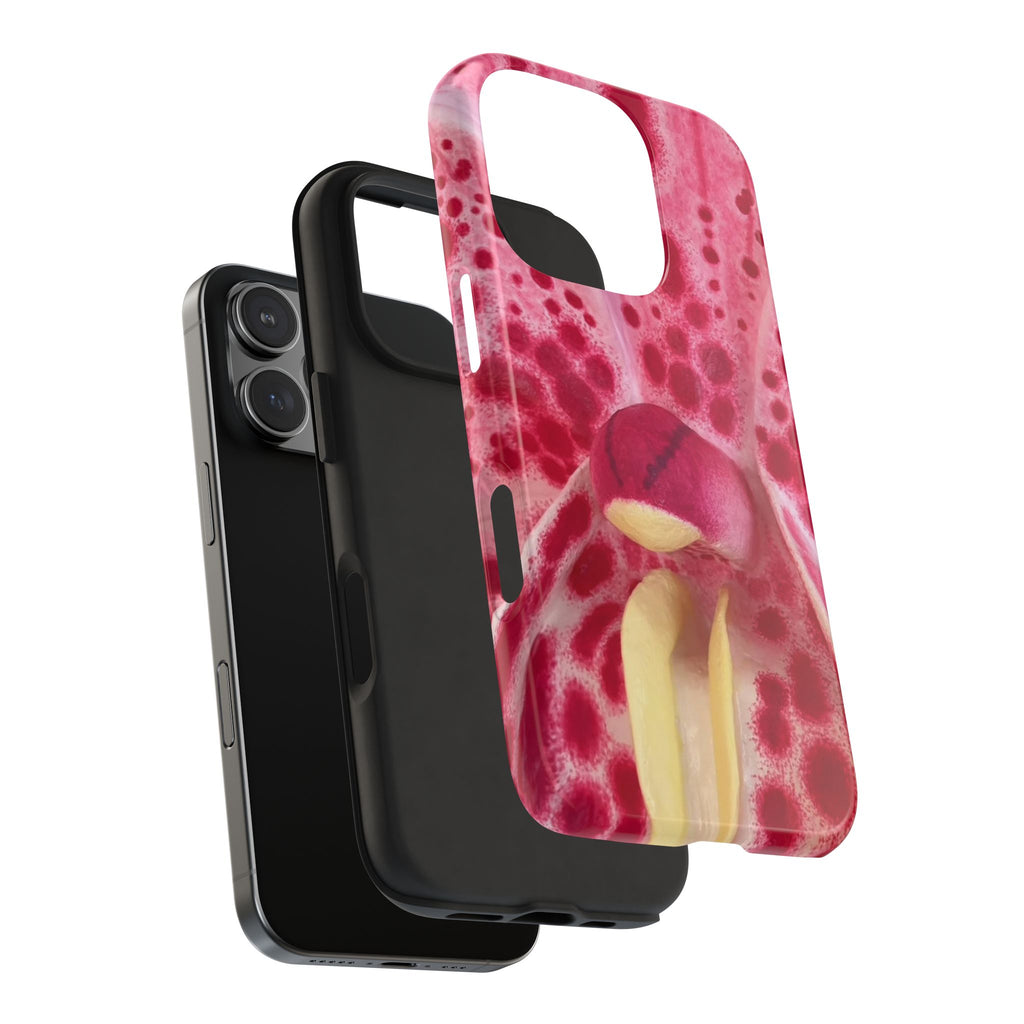 RED TIE-DYE FLOWER PHONE CASE