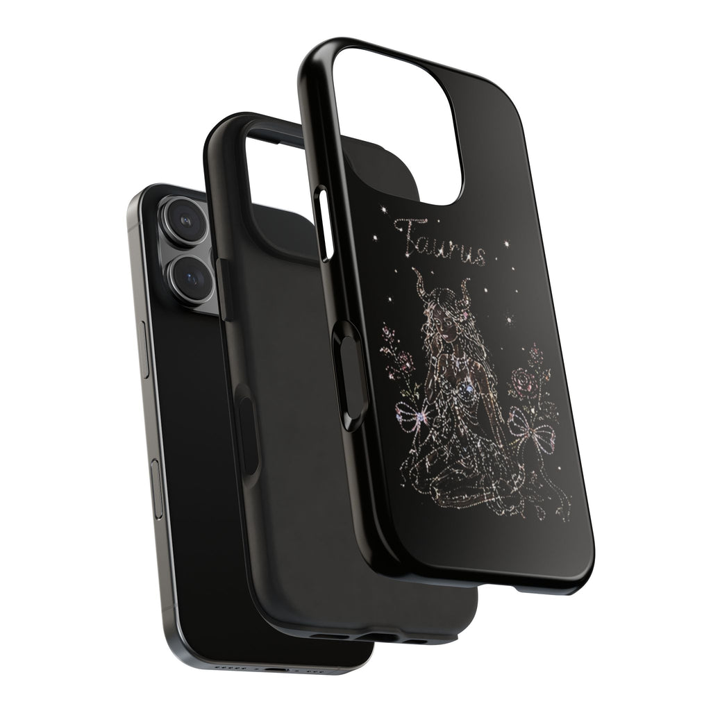 BLACK TAURUS PHONE CASE