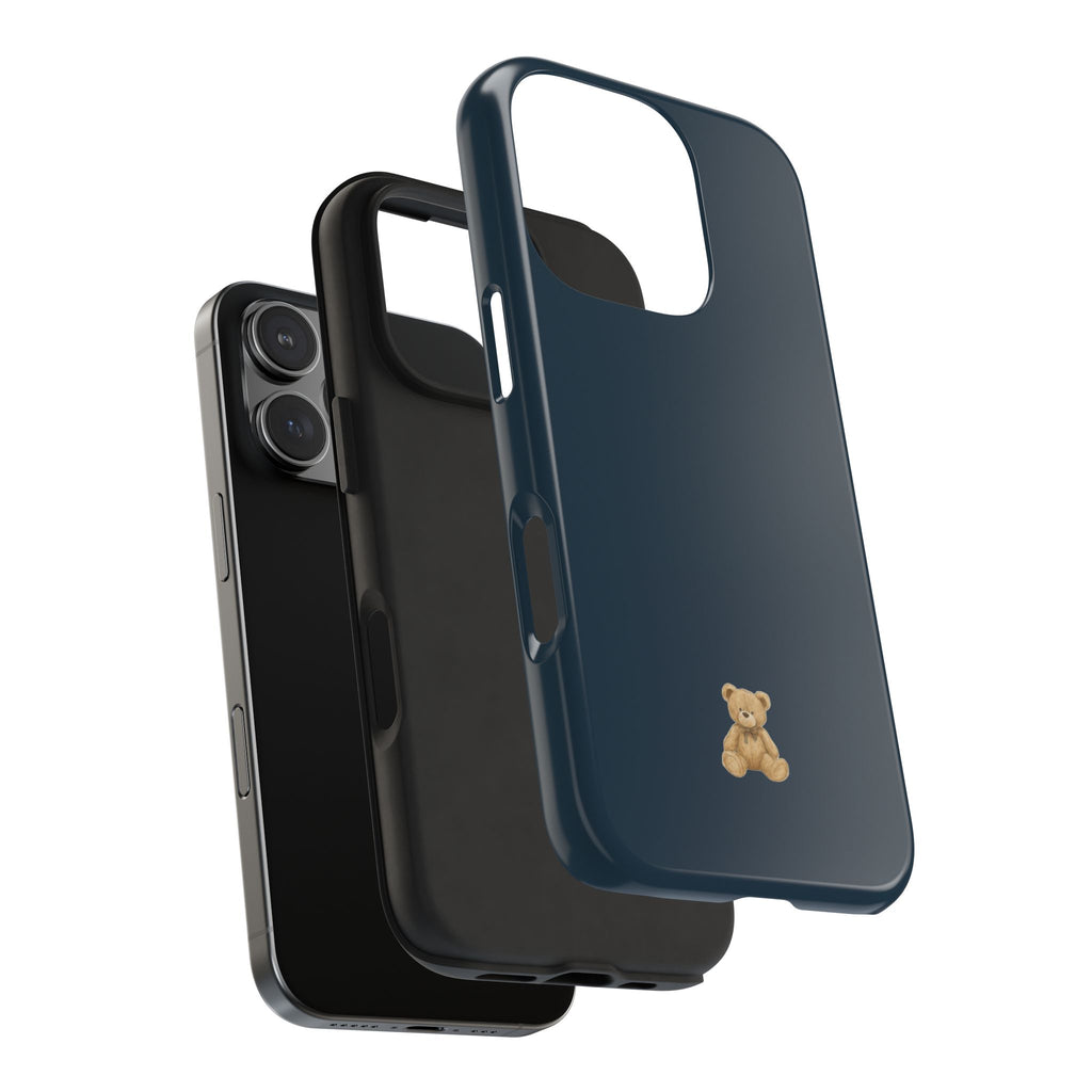 DARK TEAL MINI TEDDY BEAR PHONE CASE