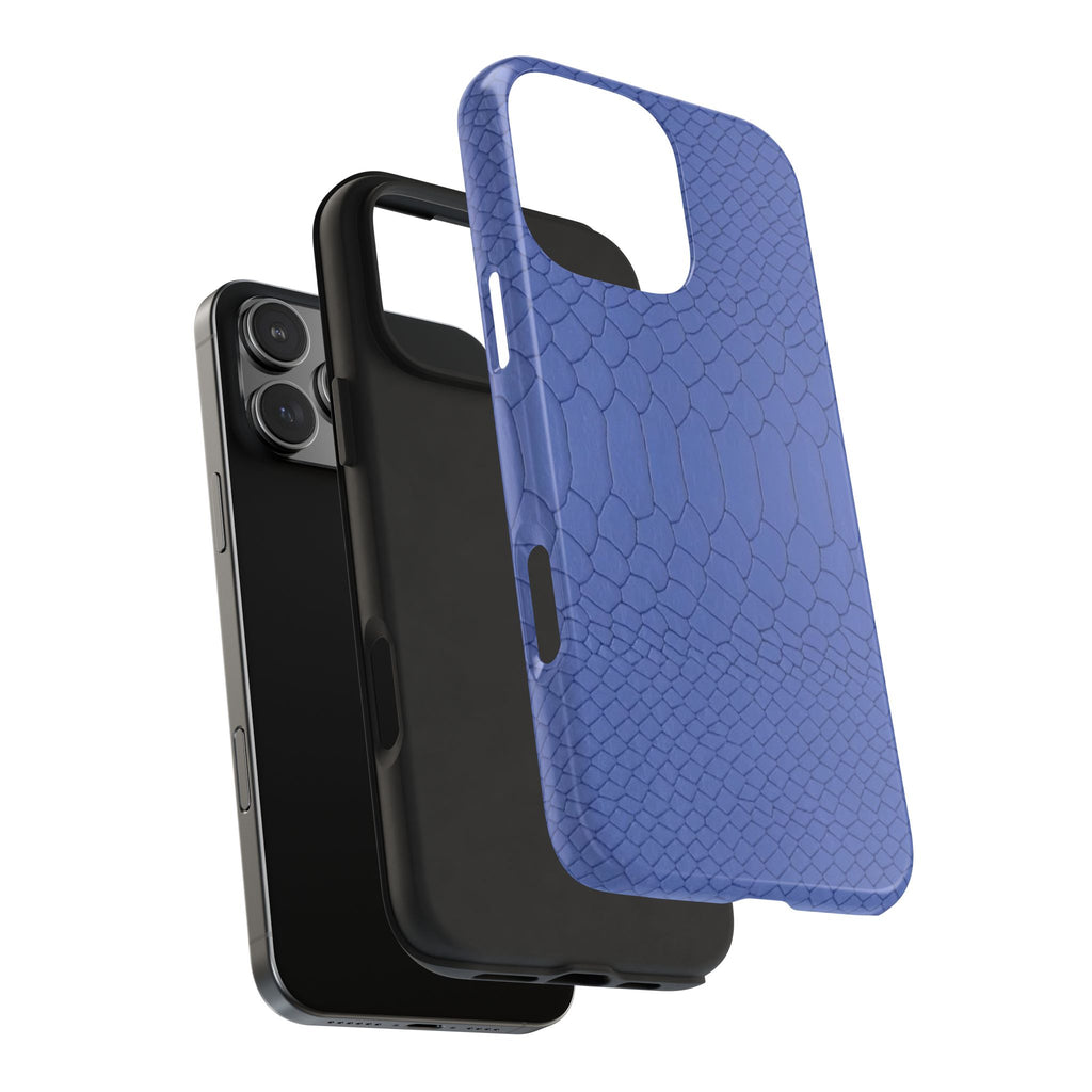ROYAL BLUE MINIMALIST CROC PHONE CASE