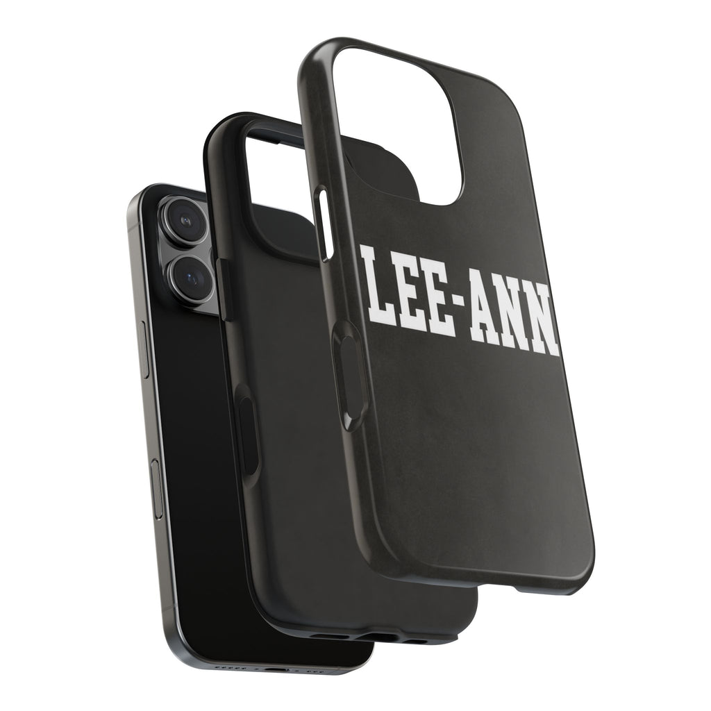PERSONALIZED NAME CUSTOM VINTAGE GRAY VARSITY PHONE CASE