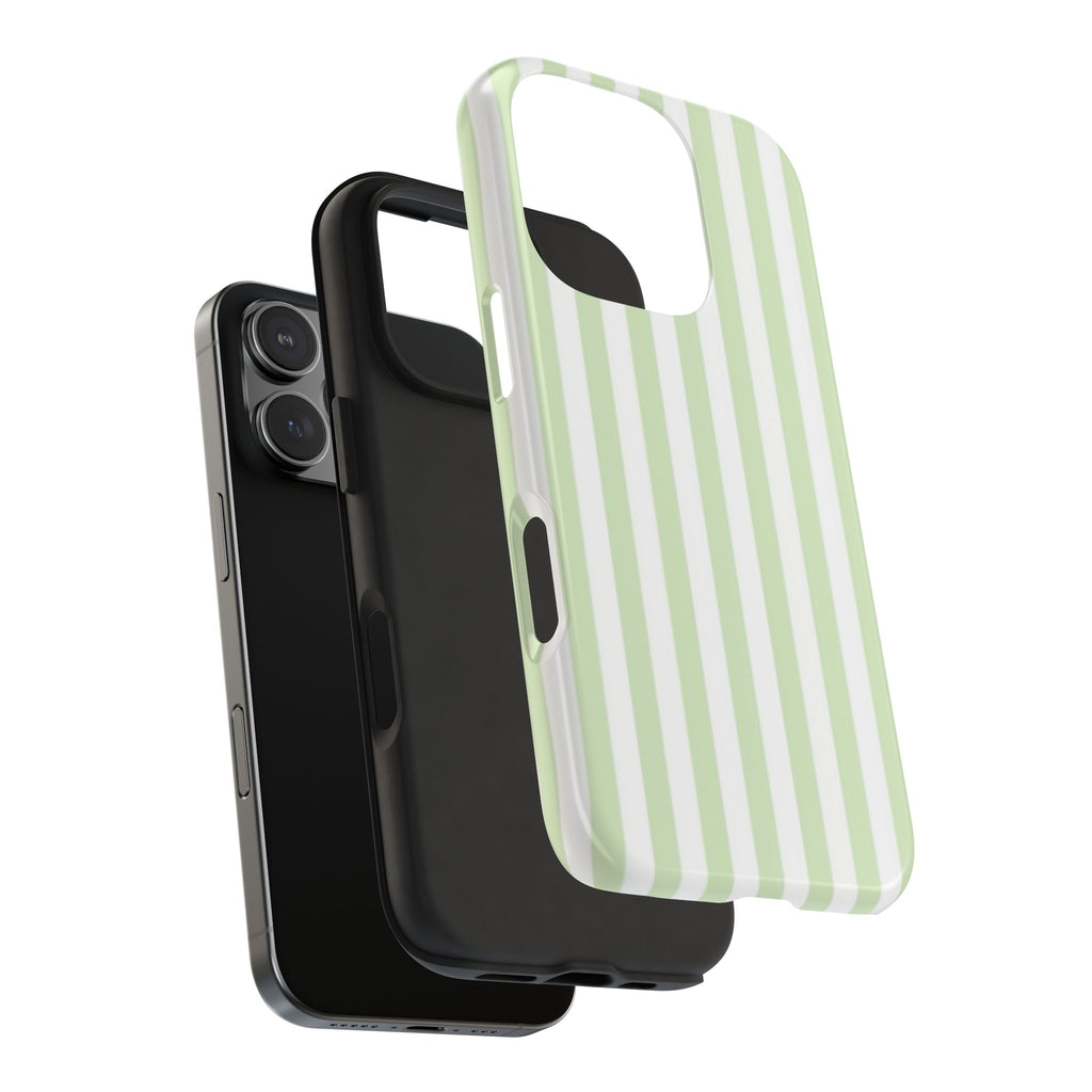 GREEN SOFT SERVE STRIPED PHONE CASE