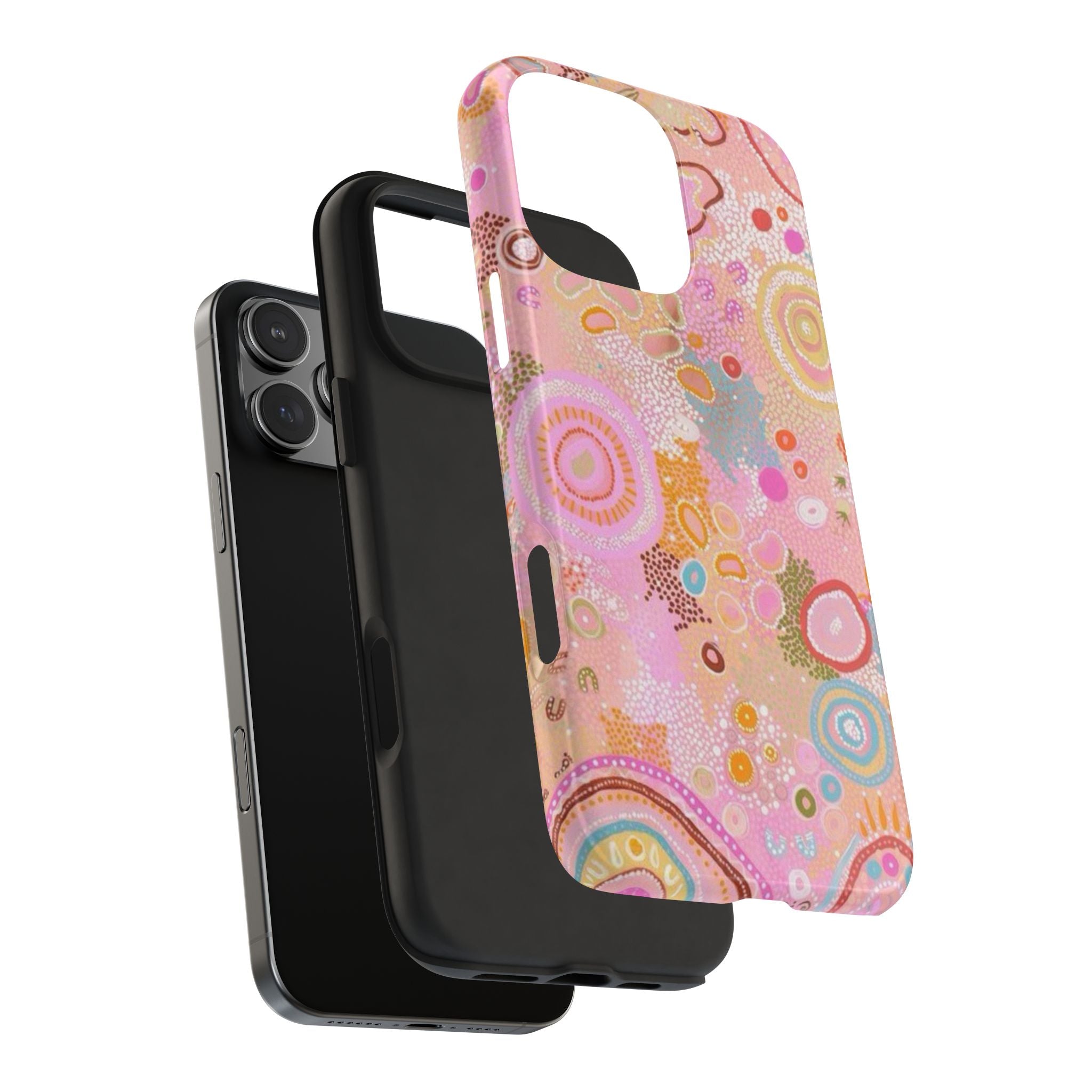 PINK WHIMSY LAGOON PHONE CASE