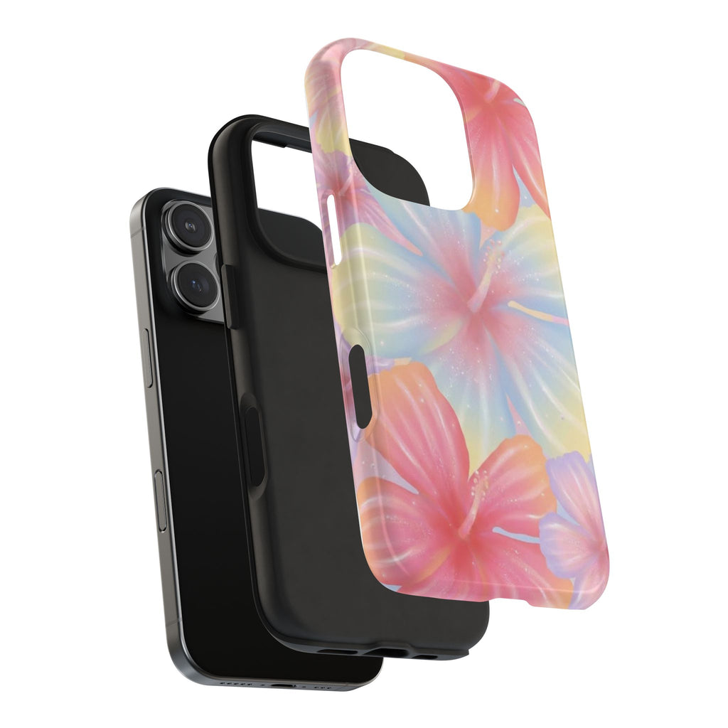 RAINBOW HIBISCUS PHONE CASE