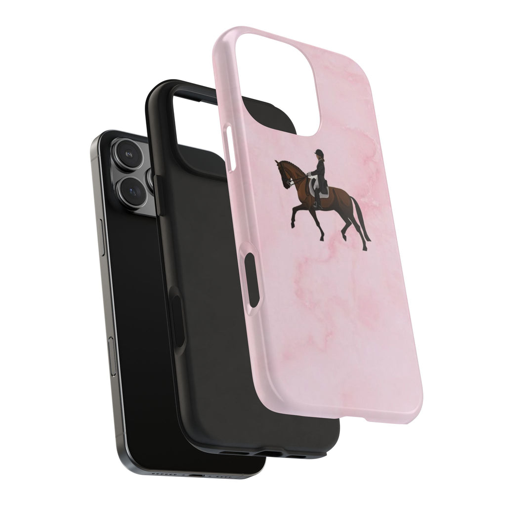 PINK JUMPING HORSE PHONE CASE