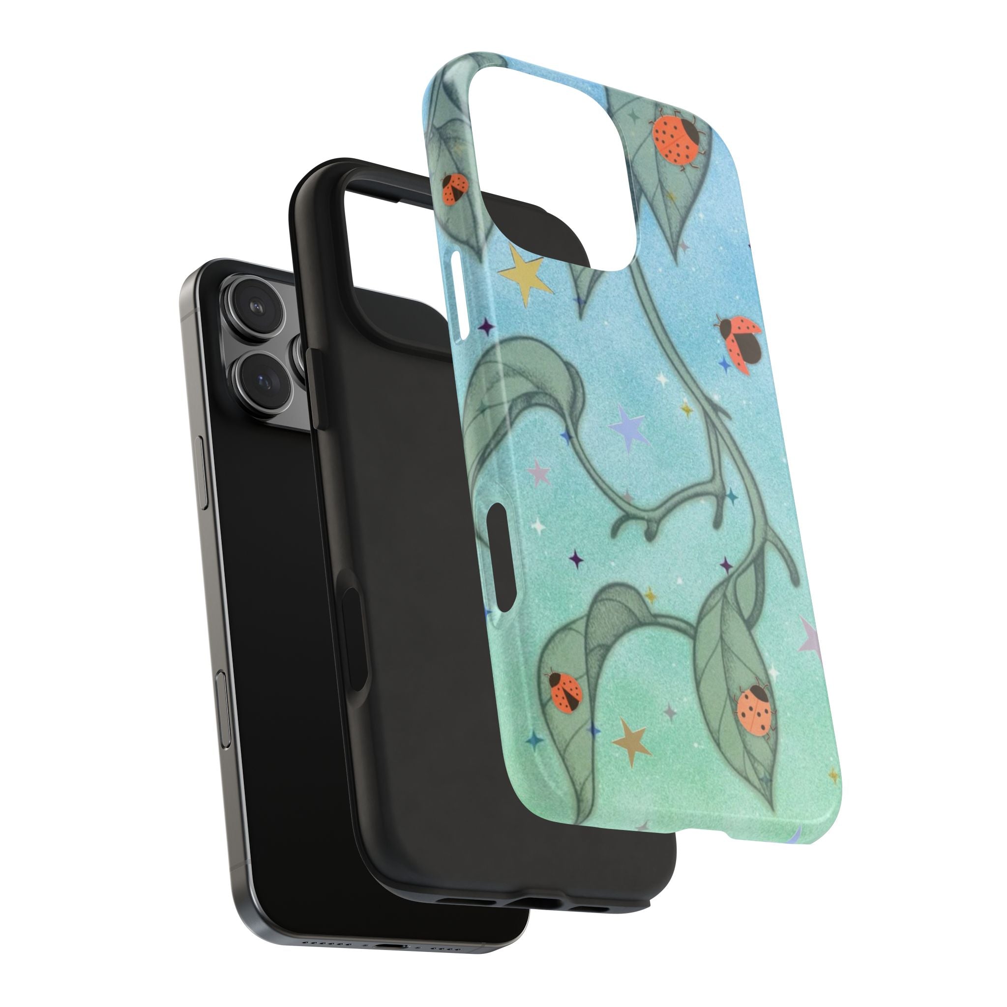 BLUE CELESTIAL LADYBUGS GARDEN PHONE CASE