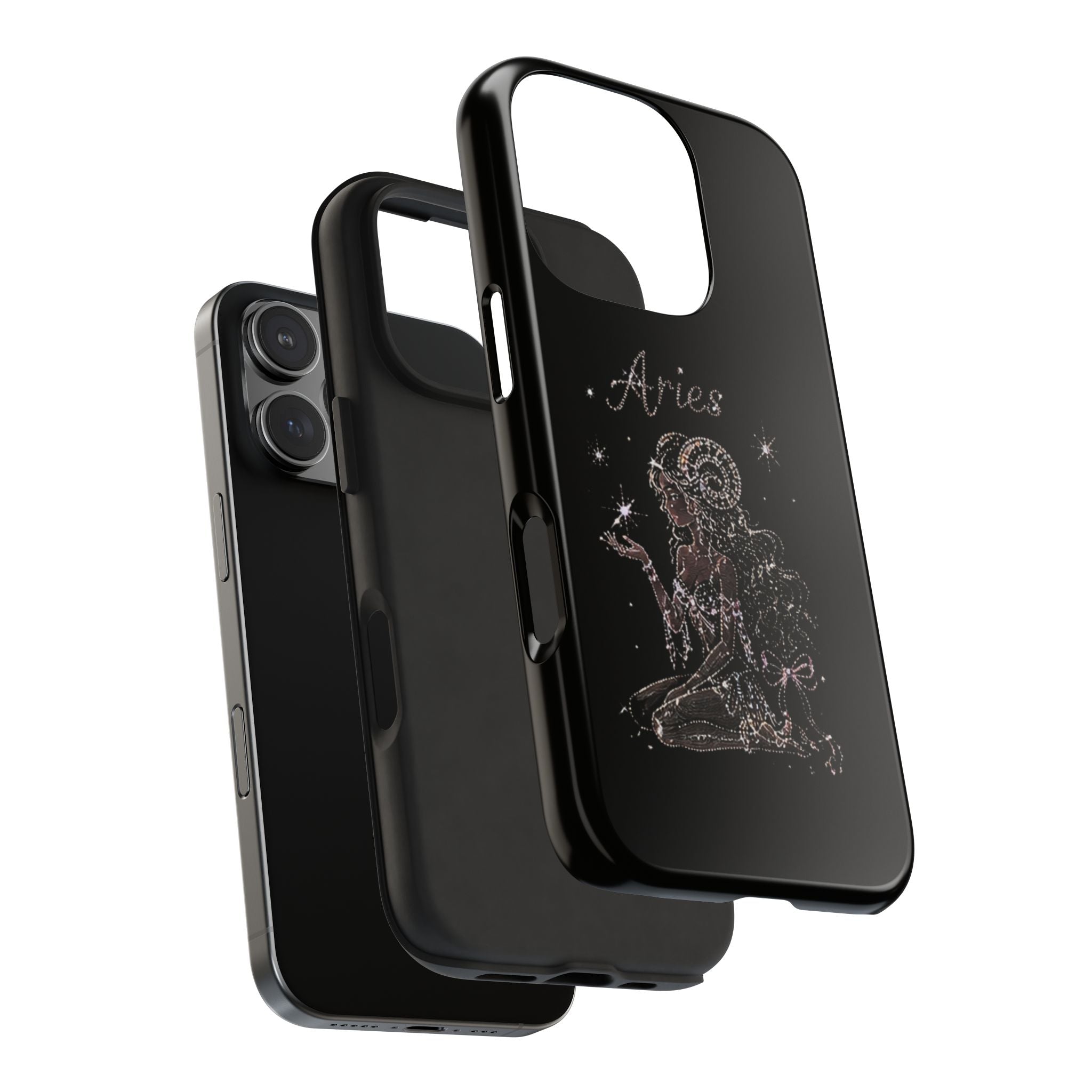 BLACK ARIES PHONE CASE