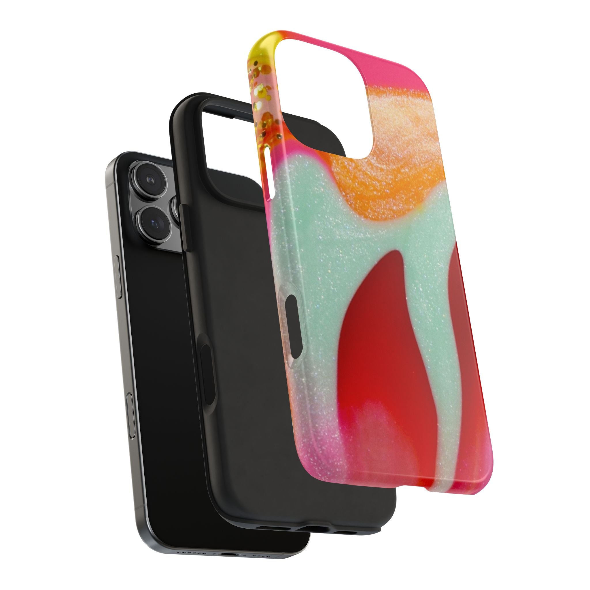 RED & TEAL DIVINE GLOW PHONE CASE
