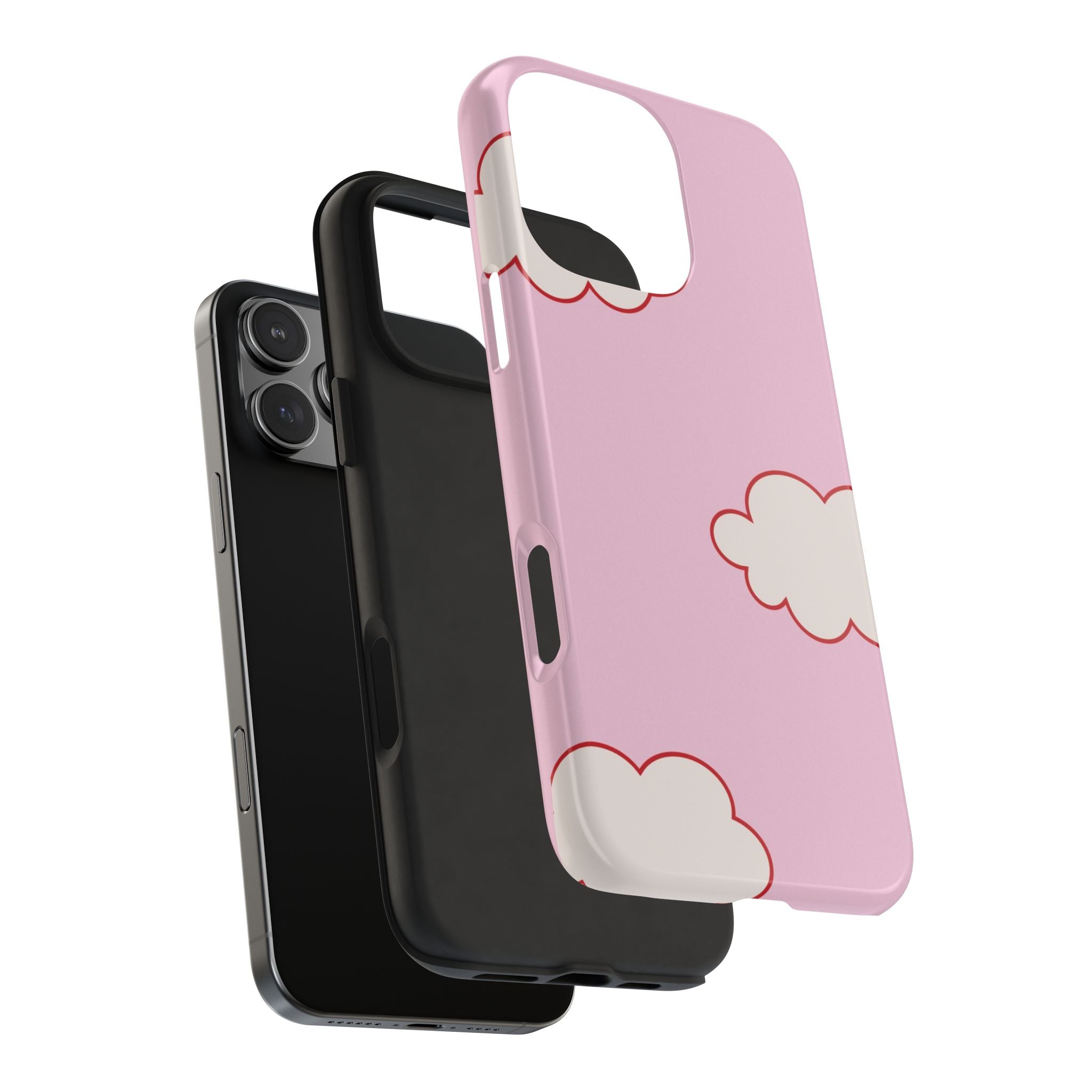 PINK CLOUDS MINIMALIST PHONE CASE