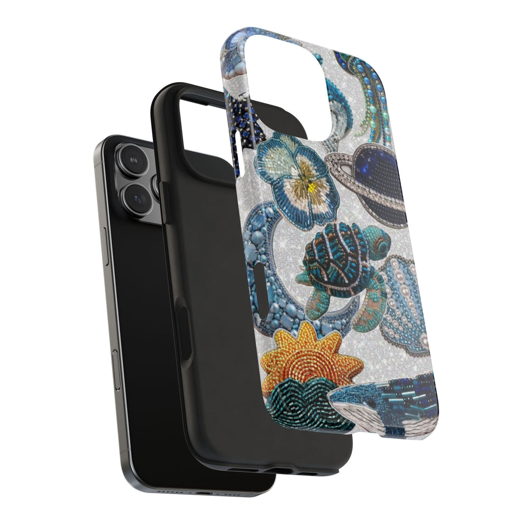 EMBELLISHED SEA LIFE PHONE CASE