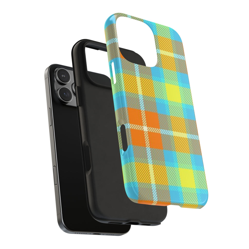CAMDEN PLAID STRIPES PHONE CASE