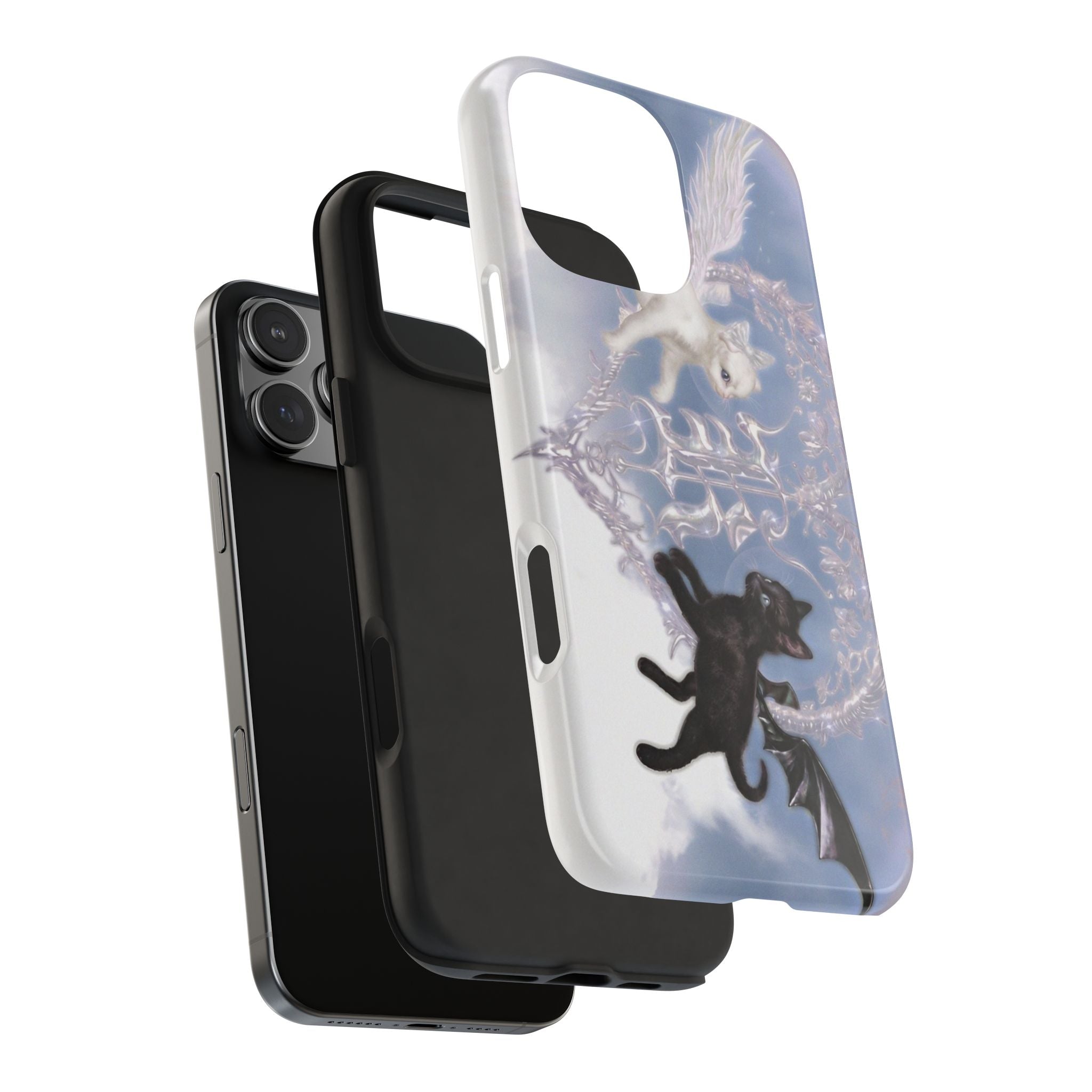 Y2K ANGEL CATS PHONE CASE
