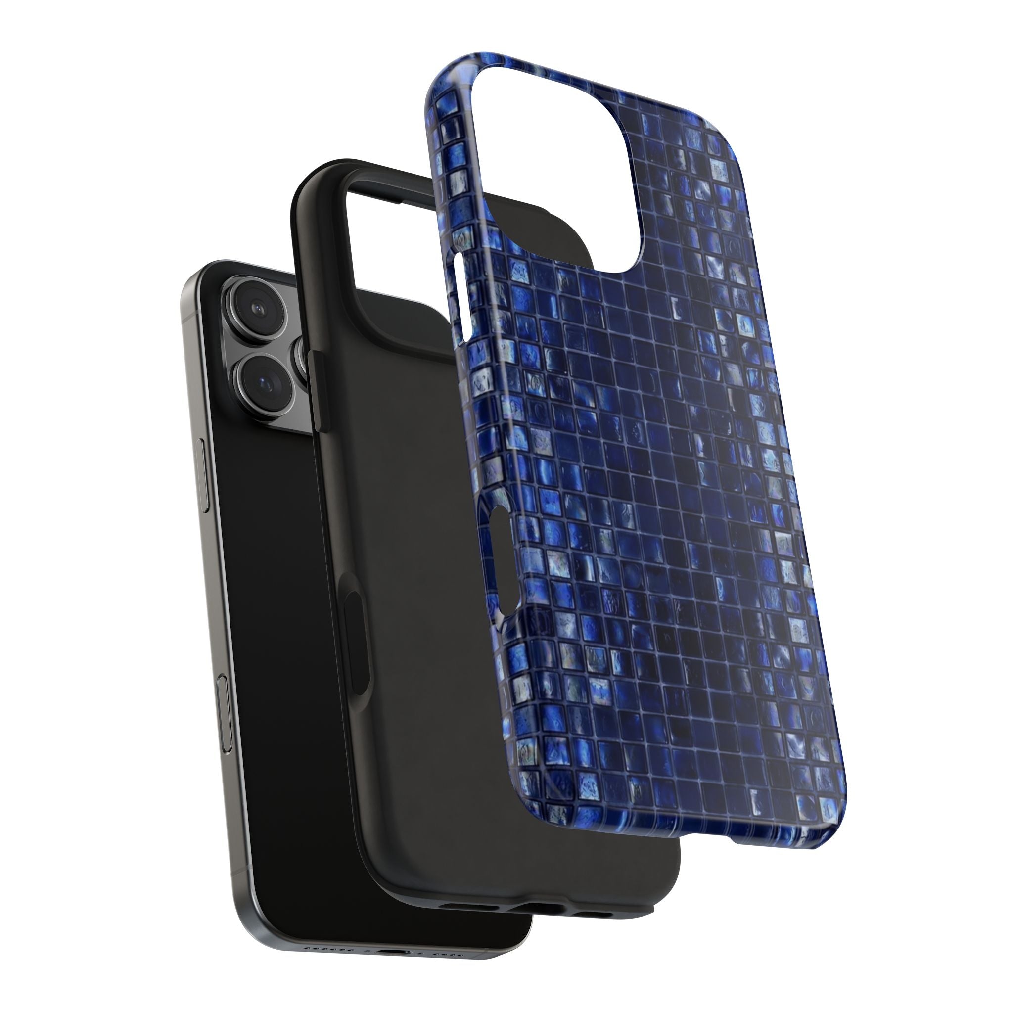 NAVY BLUE MOSAIC PHONE CASE
