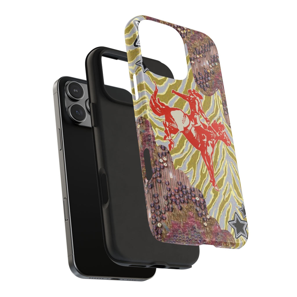 RHINESTONE REBEL WESTERN RODEO PHONE CASE