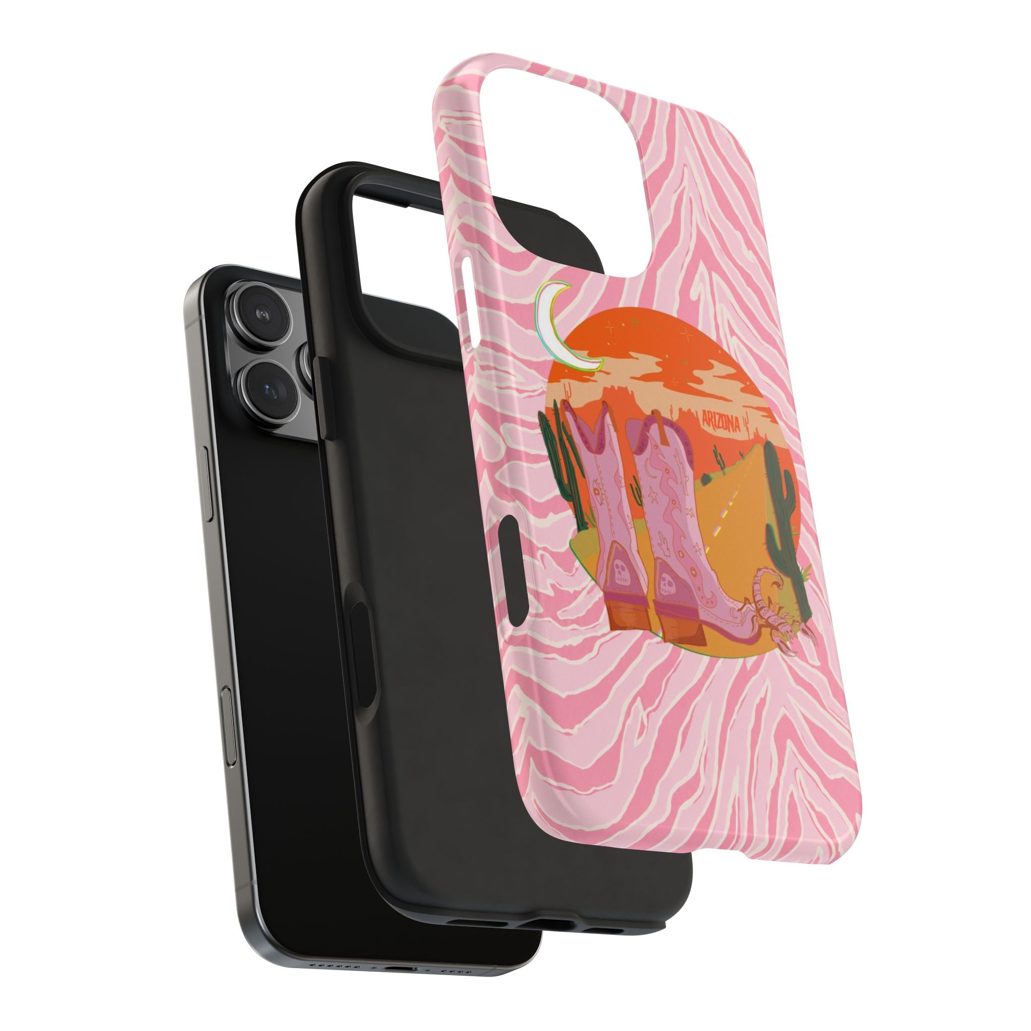 PINK WESTERN ARIZONA SUNSET PHONE CASE
