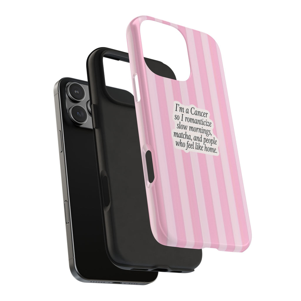 CANCER STRIPES ZODIAC SIGN PHONE CASE