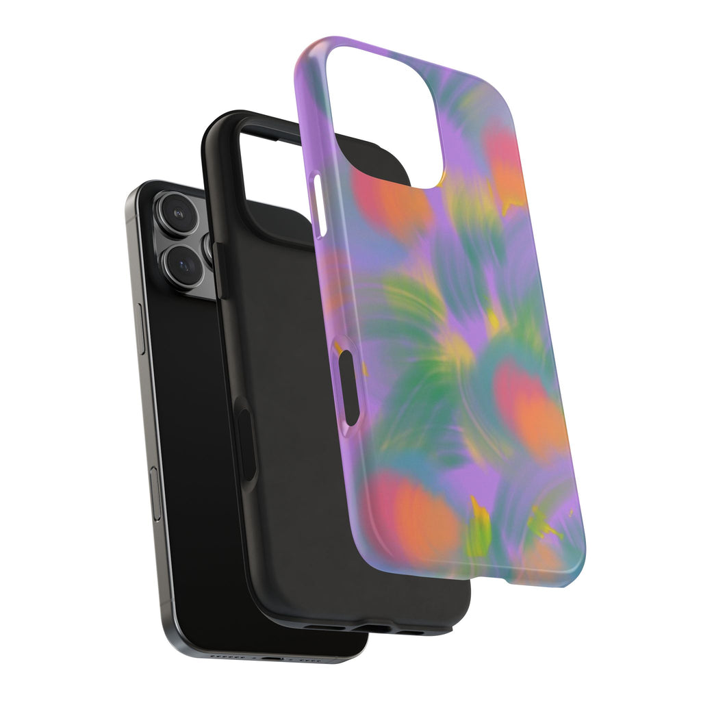 PURPLE PEACH PRISM PHONE CASE