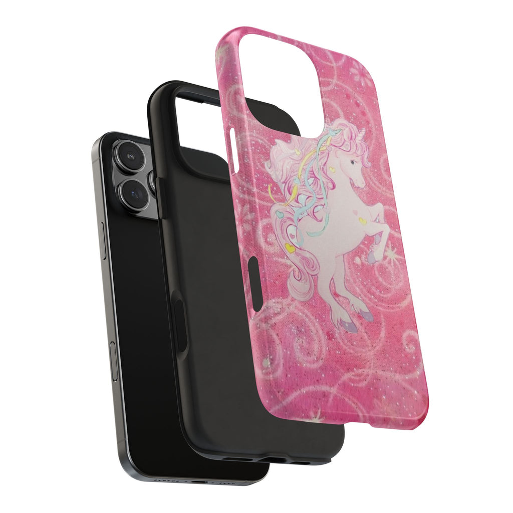 PINK UNICORN BLISS GLITTER PHONE CASE