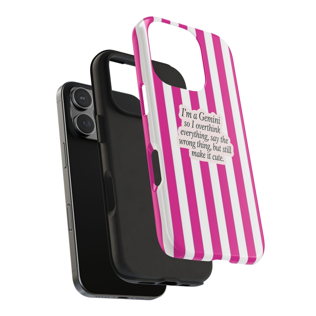 GEMINI STRIPES ZODIAC SIGN PHONE CASE