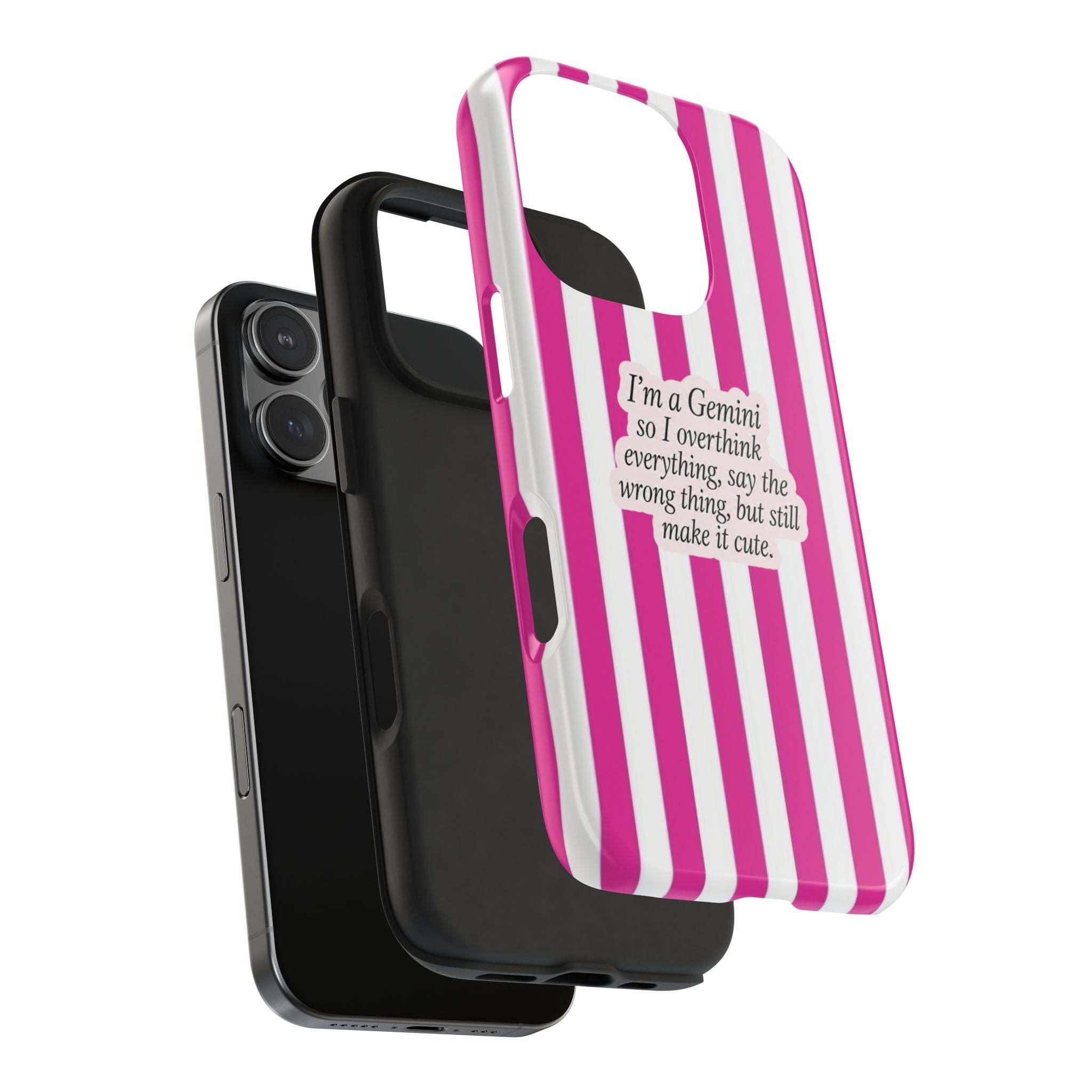 GEMINI STRIPES ZODIAC SIGN PHONE CASE