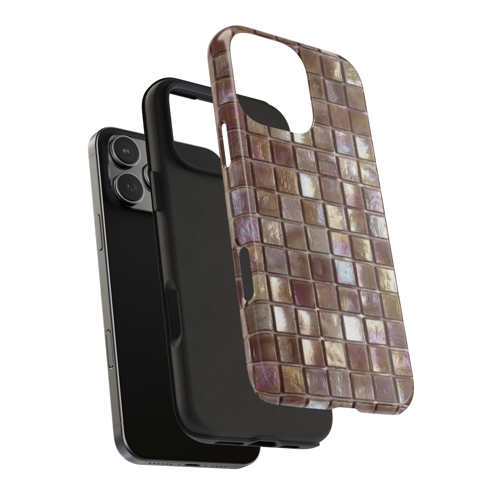 TAUPE MOSAIC PHONE CASE
